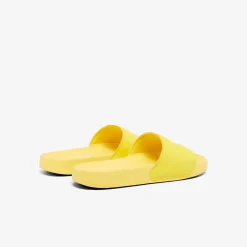 Footwear|Beach Shoes*Lacoste Sliders in Yellow