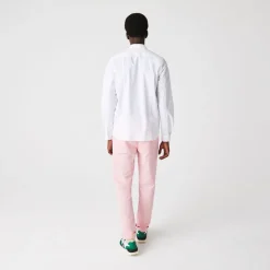 Shirts*Lacoste Slim Fit Concealed Placket Poplin Shirt in White