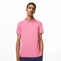 Polo Shirts*Lacoste Slim Fit Movement Polo Shirt in Pink