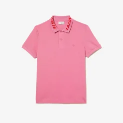 Polo Shirts*Lacoste Slim Fit Movement Polo Shirt in Pink