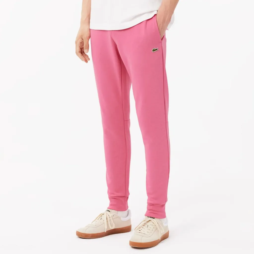 Trousers*Lacoste Slim Fit Organic Cotton Joggers in Pink