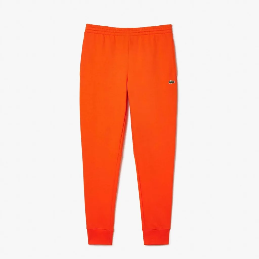 Trousers*Lacoste Slim Fit Organic Cotton Joggers in Orange