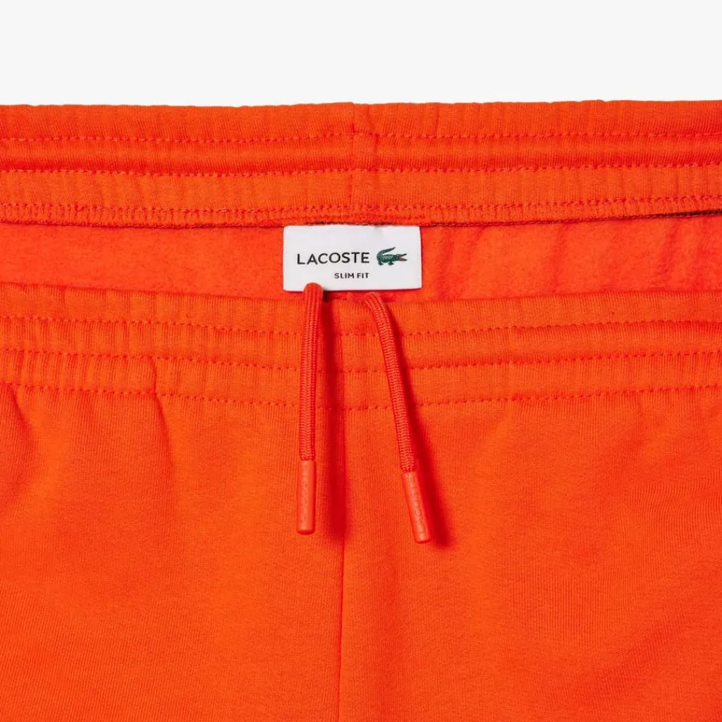 Trousers*Lacoste Slim Fit Organic Cotton Joggers in Orange