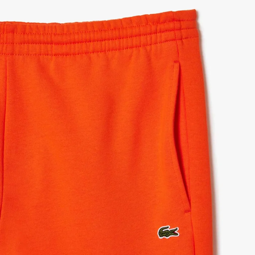 Trousers*Lacoste Slim Fit Organic Cotton Joggers in Orange