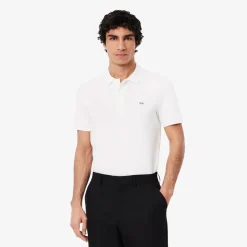 Polo Shirts*Lacoste Slim Fit Stretch Mini Piqué Polo Shirt in White