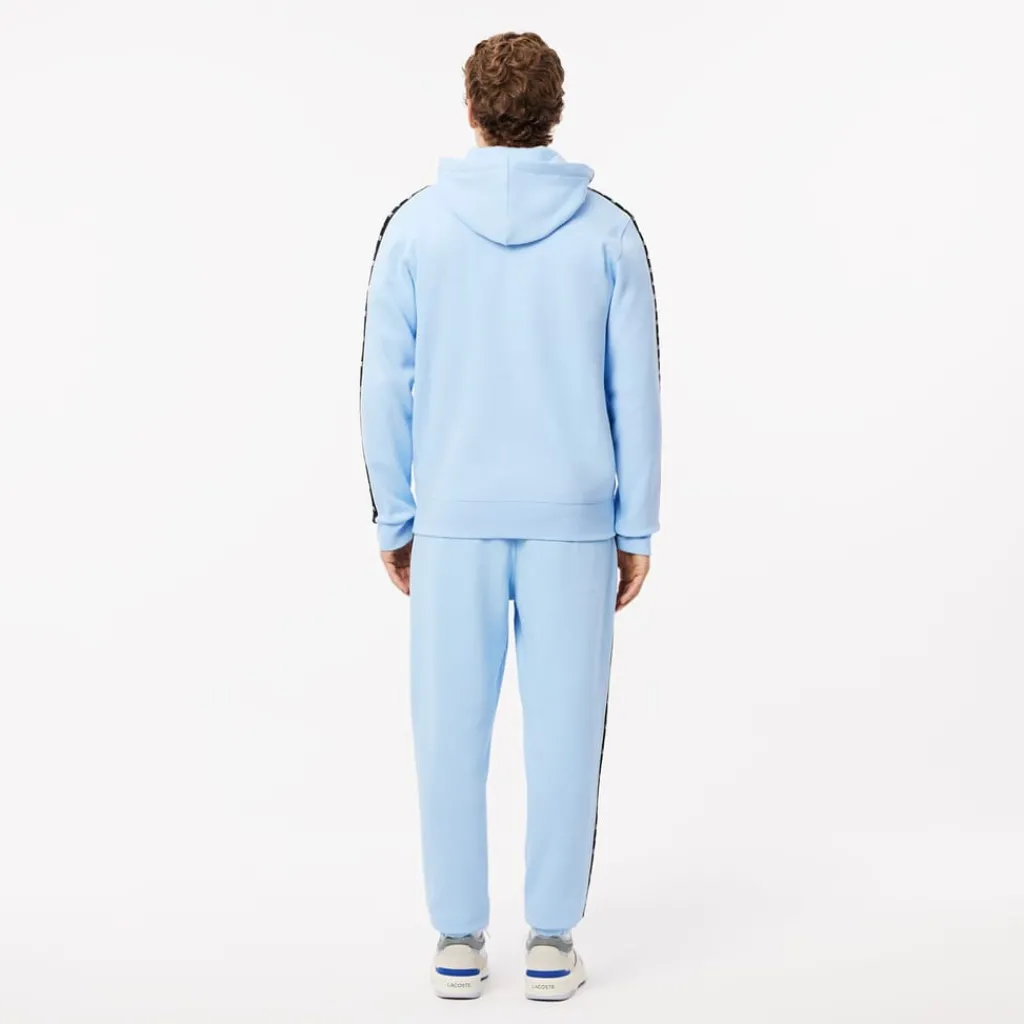 Trousers*Lacoste Tapered Leg Sweatpants in Light Blue