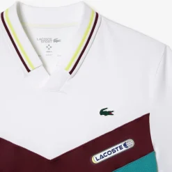 Polo Shirts*Lacoste Tennis X Danii Medvedev Seamless Polo Shirt in White blue