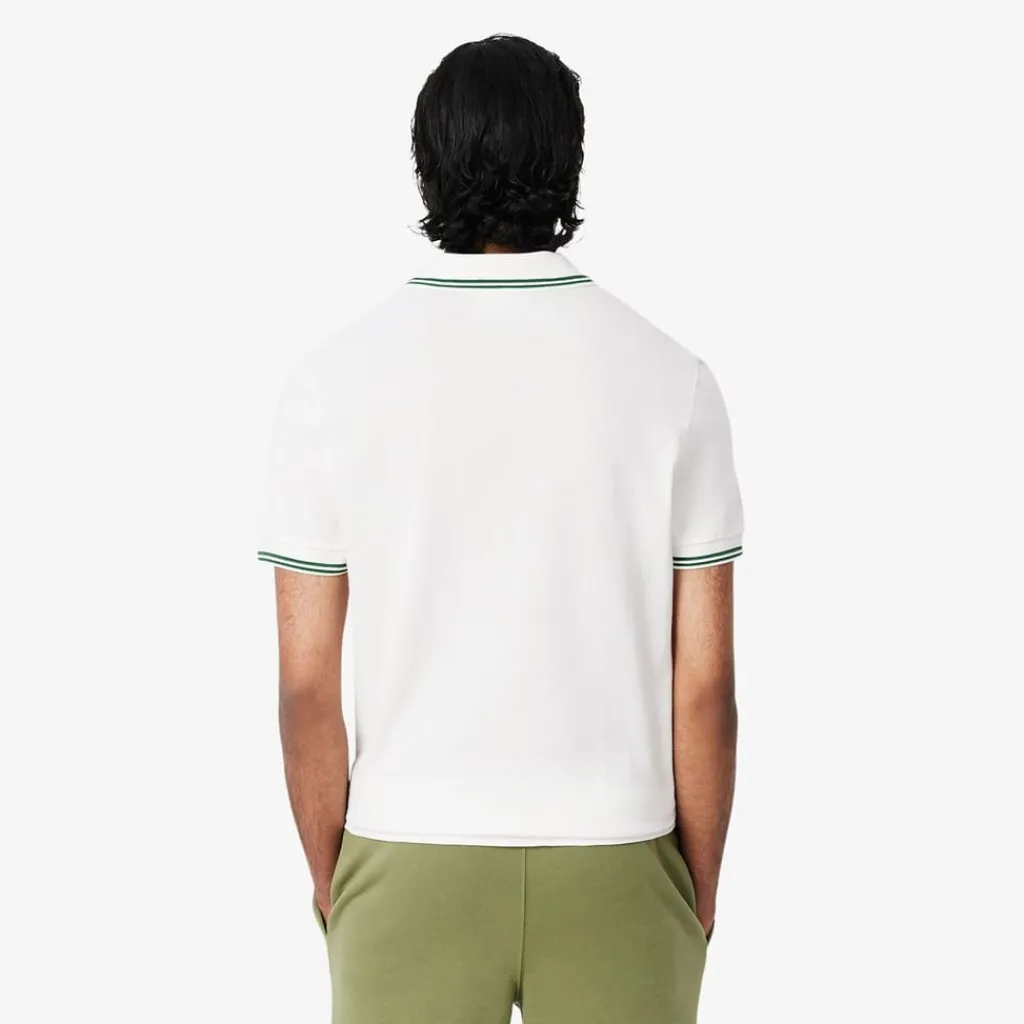 Polo Shirts*Lacoste Tipped Regular Fit Polo Shirt in White
