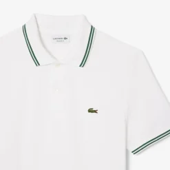 Polo Shirts*Lacoste Tipped Regular Fit Polo Shirt in White
