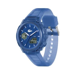Jewellery-Watches*Lacoste Watches Mens Lc33 Silicone Strap Watch in Blue