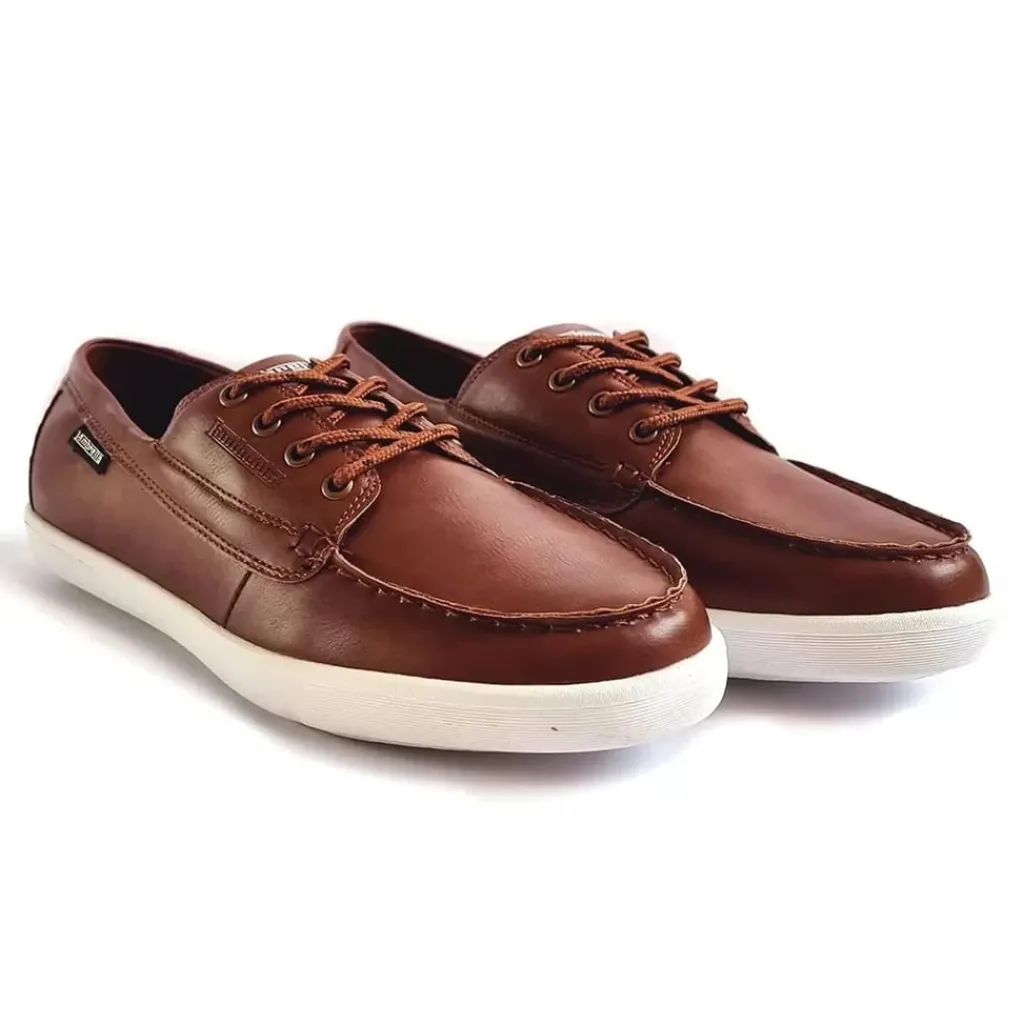 Shoes*Lambretta Vulkn Boat in Brown
