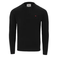 Knitwear*Lee Cooper Cooper Long Sleeve Crew Neck Jumper in Black