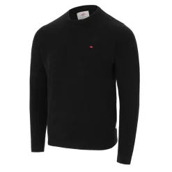 Knitwear*Lee Cooper Cooper Long Sleeve Crew Neck Jumper in Black