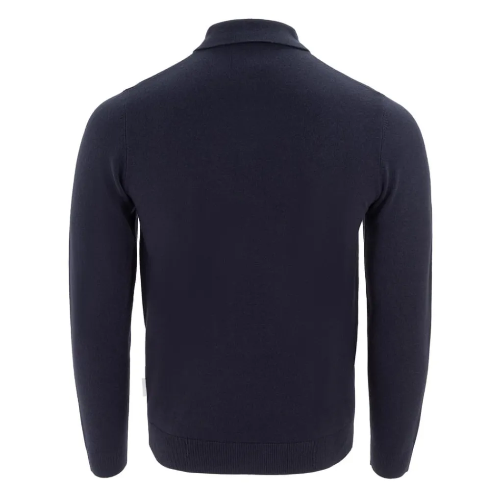 Polo Shirts*Lee Cooper Cooper Long Sleeve Polo in Blue