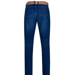 Jeans*Lee Cooper Mens Belted Jeans in Blue