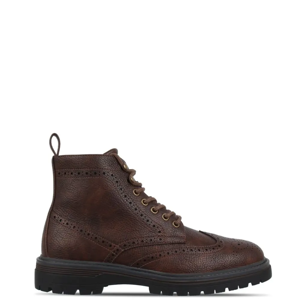 Boots*Lee Cooper Mens Brogue Boots in Brown