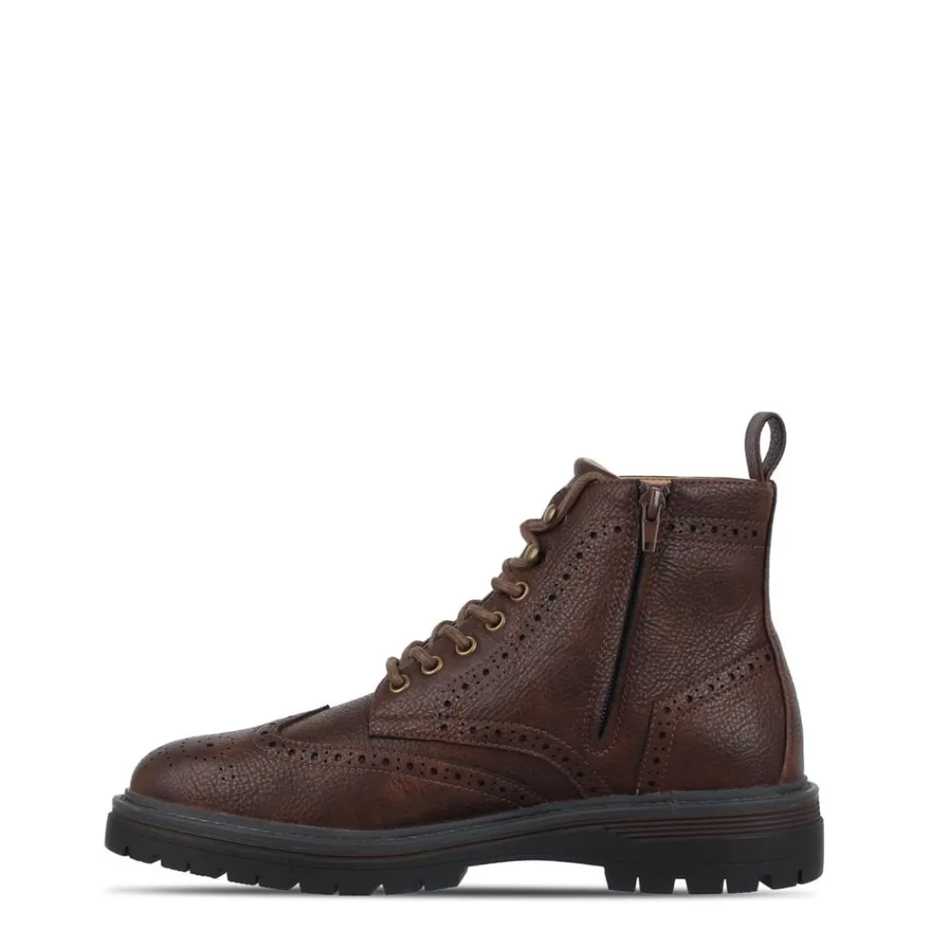 Boots*Lee Cooper Mens Brogue Boots in Brown
