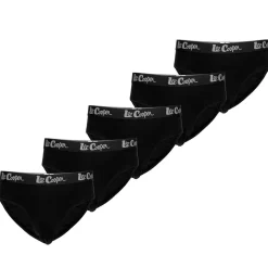 Underwear And Socks*Lee Cooper Mens Cooper 5 Pack Comfort Briefs in Black