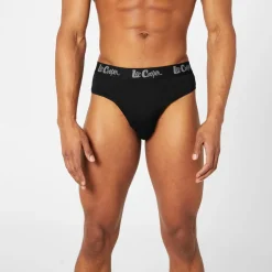 Underwear And Socks*Lee Cooper Mens Cooper 5 Pack Comfort Briefs in Black