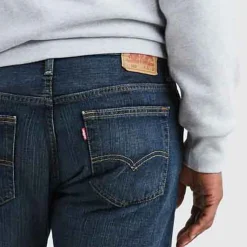 Jeans*Levis 569 Loose Straight Dark Chipped Jeans in Dark Blue