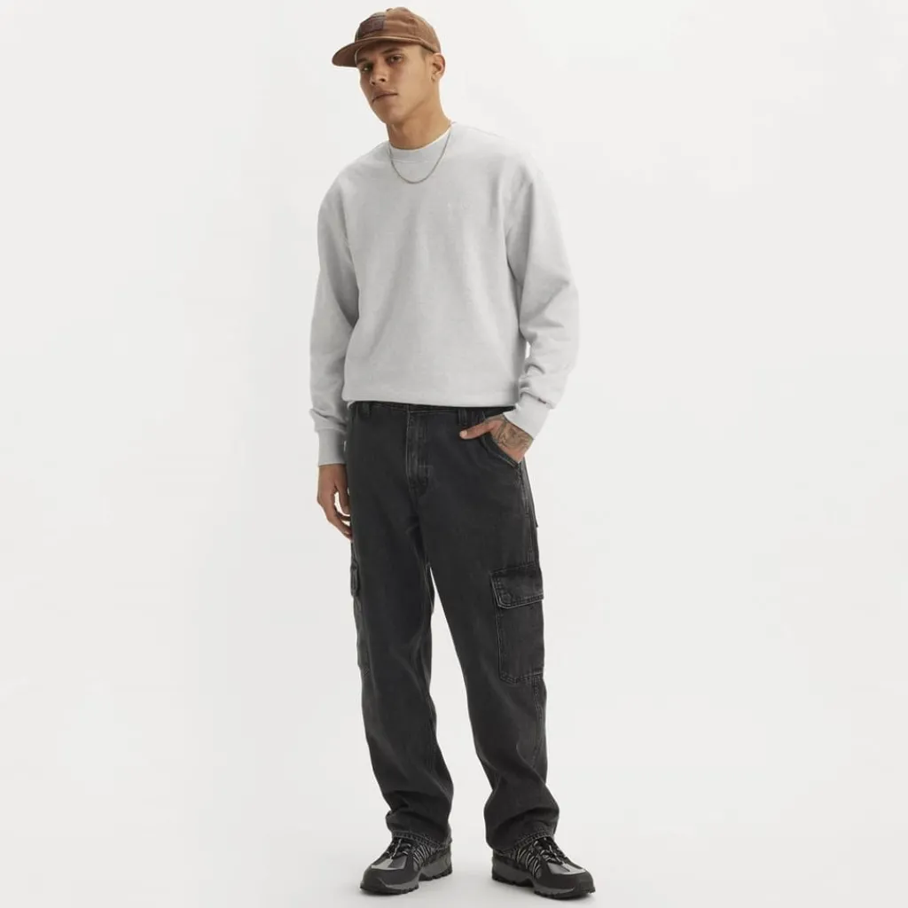 Jeans*Levis 568 Relaxed Fit Cargo Jeans in Black