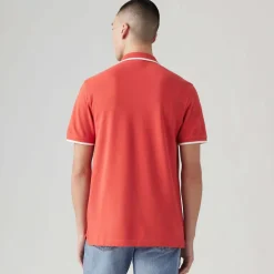 Polo Shirts*Levis Housemark Tipped Polo Shirt in Red