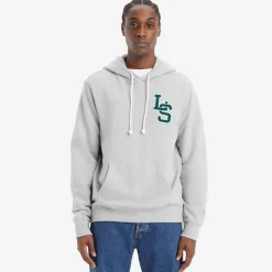 Sweatshirts*Levis Letterman Graphic Hoody in Grey