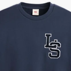 T-Shirts And Vests*Levis Letterman Long Sleeve T-Shirt in Navy