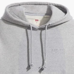 Sweatshirts*Levis Relaxed Graphic Hoody in Grey Marl