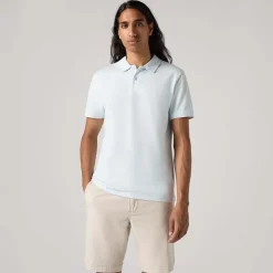 Polo Shirts*Levis Slim Housemark Polo Shirt in Light Blue