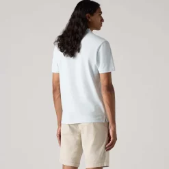 Polo Shirts*Levis Slim Housemark Polo Shirt in Light Blue