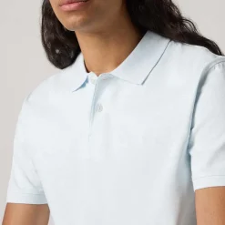 Polo Shirts*Levis Slim Housemark Polo Shirt in Light Blue