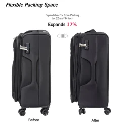 Bags*Linea Florence Luggage in Black