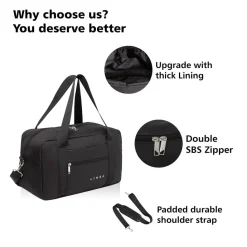 Bags*Linea Uderseat Bag 40x20x25 in Black