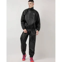 Tracksuits*lonsdale Sauna Suit Zip Senior in Black