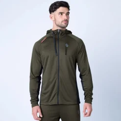 Sweatshirts*Luke 1977 Key Zip Through Hoodie in Green