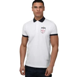 Polo Shirts*Luke 1977 Mens Bobbys Goal Polo Shirt in White