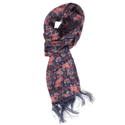 Gloves-Scarves-Umbrellas*Luke 1977 Paisley One Scarf in Navy