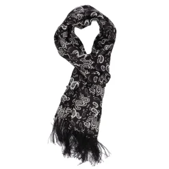 Gloves-Scarves-Umbrellas*Luke 1977 Paisley One Scarf in Black