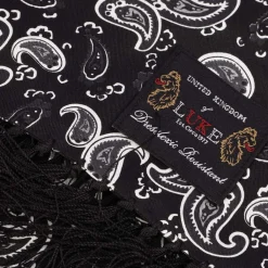 Gloves-Scarves-Umbrellas*Luke 1977 Paisley One Scarf in Black