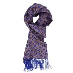 Gloves-Scarves-Umbrellas*Luke 1977 Paisley Two Scarf in Blue