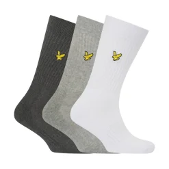 Underwear And Socks*Lyle And Scott 3 Pack of Plain Socks in Grey