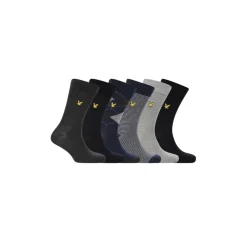 Underwear And Socks*Lyle And Scott 6 Pack Sck gb in Multi