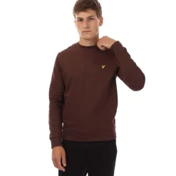 Sweatshirts*Lyle And Scott Brushback Crewneck Sweatshirt in Red