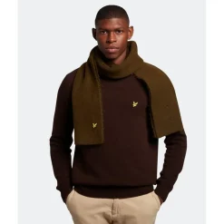 Gloves-Scarves-Umbrellas*Lyle And Scott Chunky Knit Scarf in Green