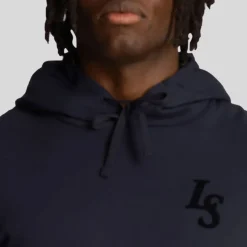 Sweatshirts|Hoodies*Lyle And Scott Club Emblem Hoodie in Navy