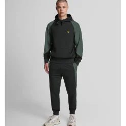Sweatshirts|Hoodies*Lyle And Scott Colour Block Hoodie in Black
