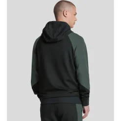 Sweatshirts|Hoodies*Lyle And Scott Colour Block Hoodie in Black