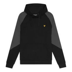 Sweatshirts|Hoodies*Lyle And Scott Colour Block Hoodie in Black