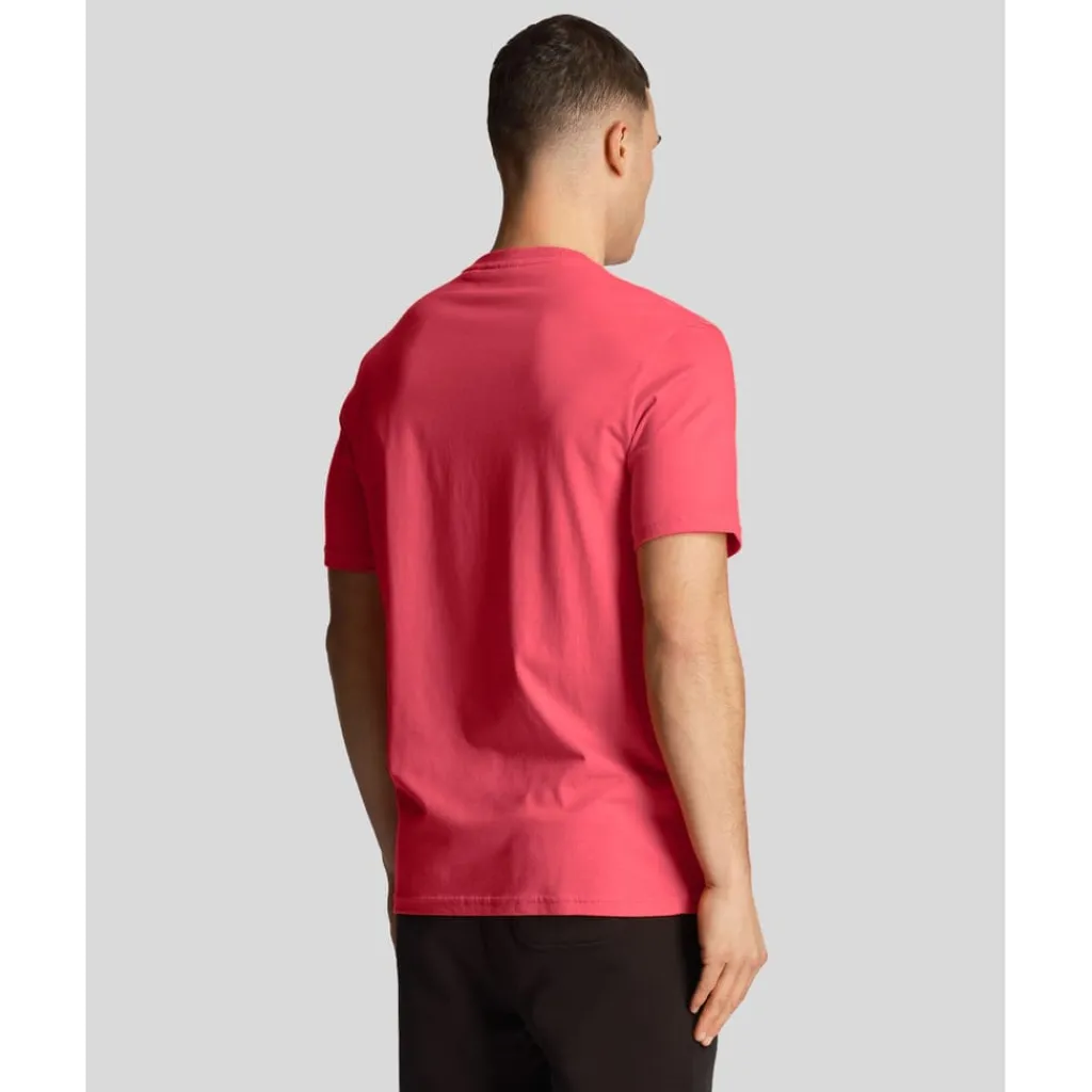T-Shirts And Vests*Lyle And Scott Contrast Pocket T-Shirt in Pink
